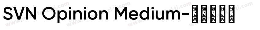 SVN Opinion Medium字体转换